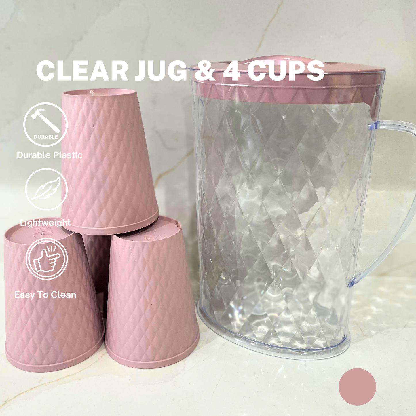 5 Piece Jug Set (Clear)