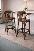 The Vienna Solid Wood Bar Chair