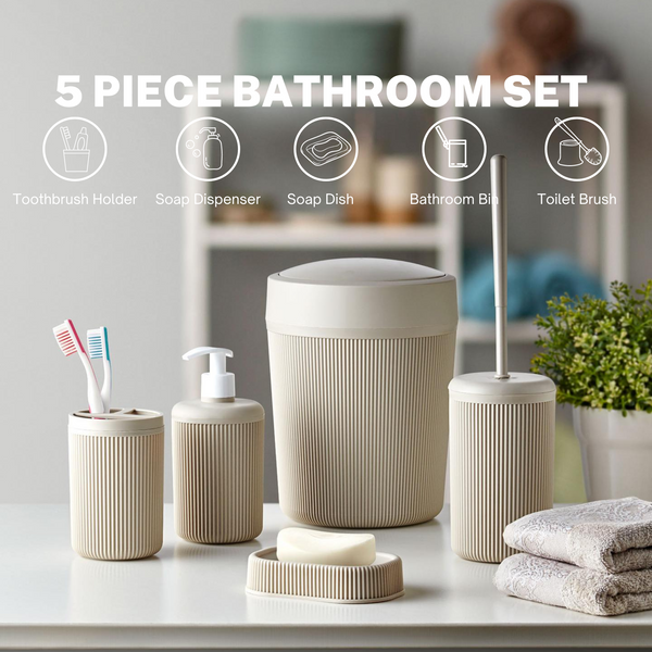 5 Piece Bathroom Set