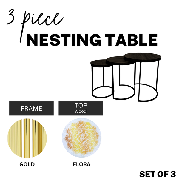 Flora 3 Piece Nesting Table