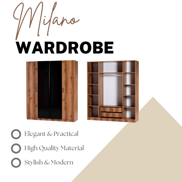 Milano 2-Door Wardrobe