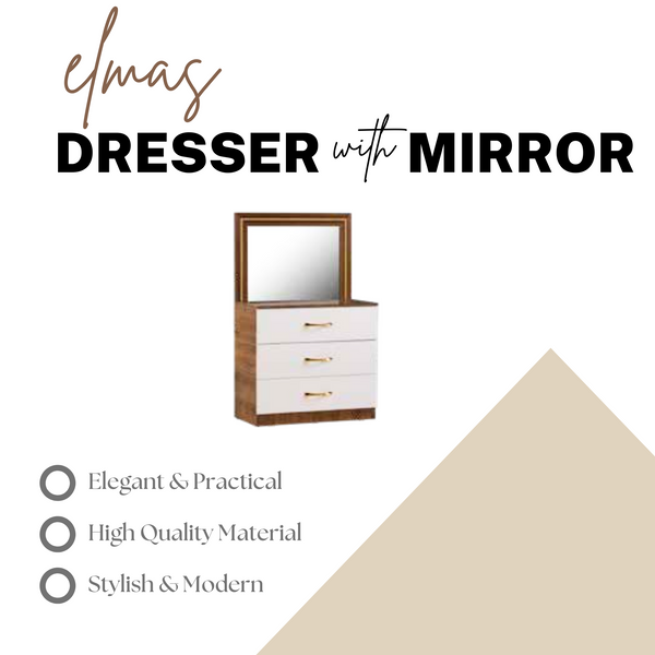 Elmas Dresser with Mirror