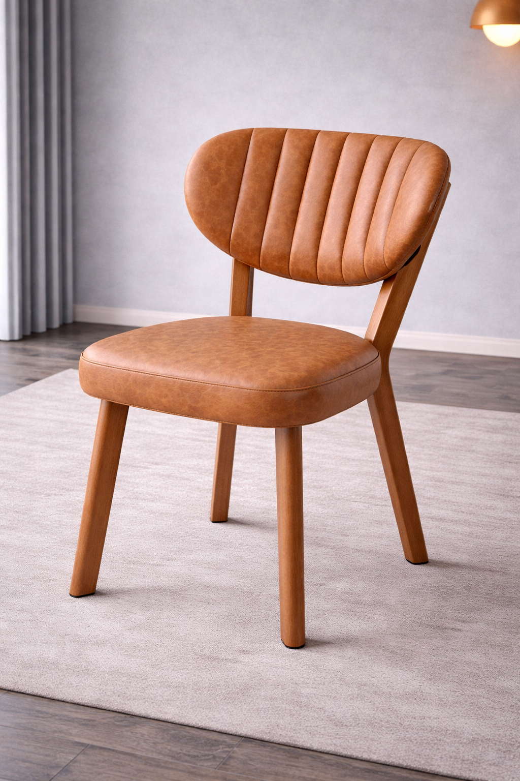 Arlo Dining Chair – Dark Cognac