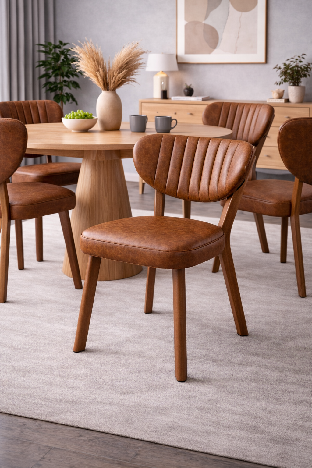 Arlo Dining Chair – Dark Cognac