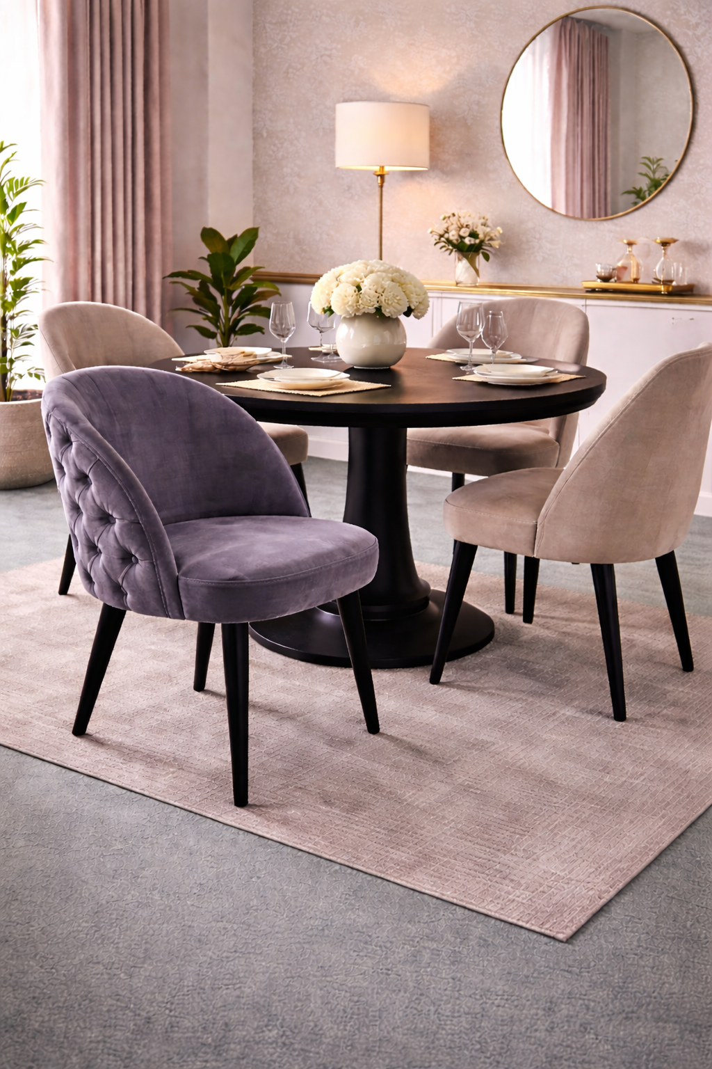 The Verona Velvet Dining Chair