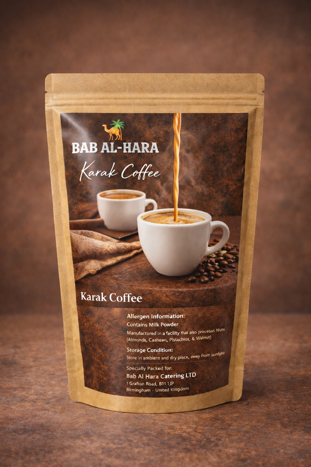 Karak Coffee Pre-Mix 1KG - Bab Al Hara Catering