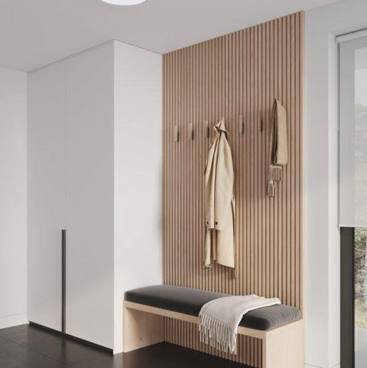 grey/beige soft touch wall panel