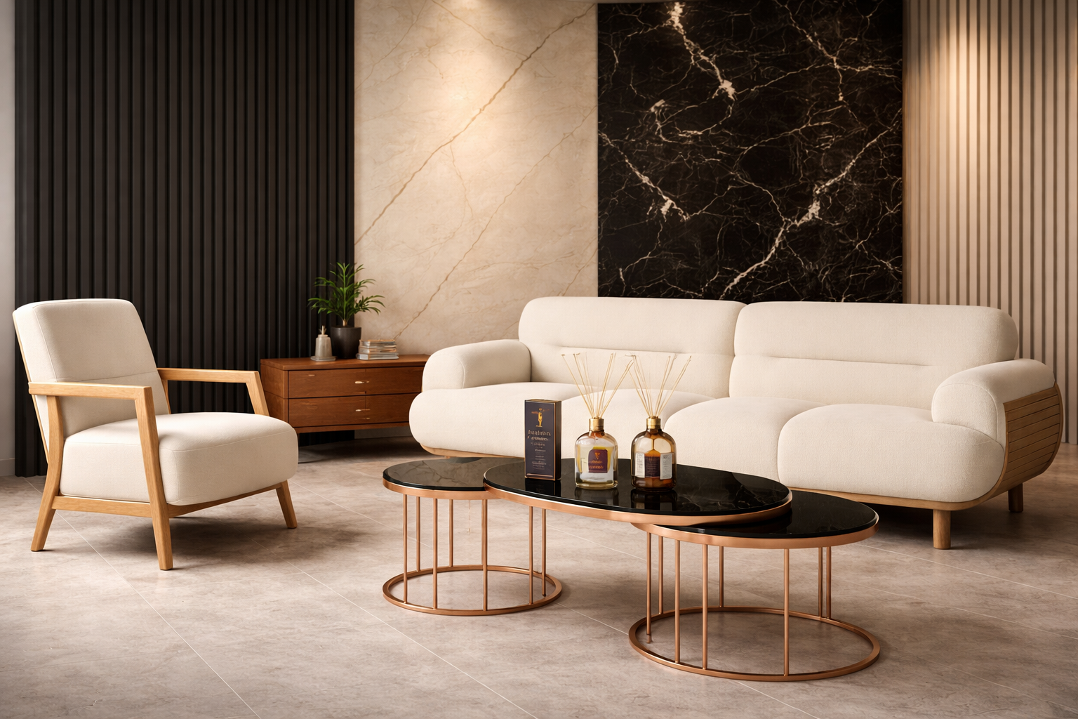 Jet Black Slatted Wall Panels – Pack of 3 | 280cm x 60cm | 9mm Laminated MDF