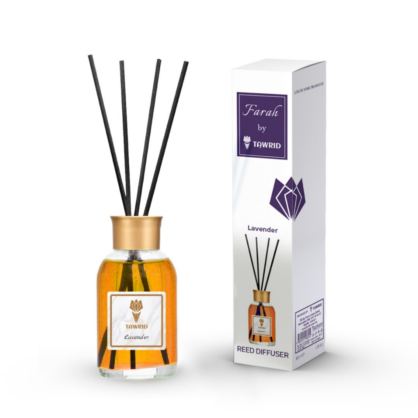 Farah Reed Diffuser By Tawrid (Lavender) 100 ml