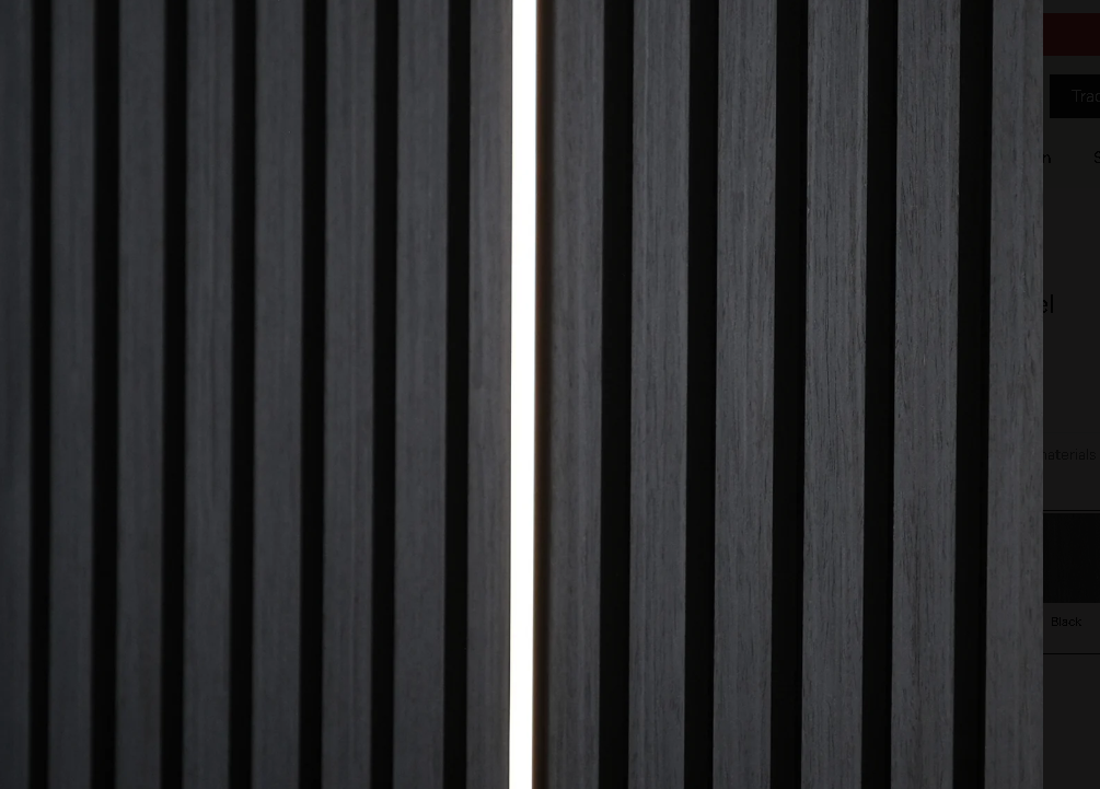 black wall panels