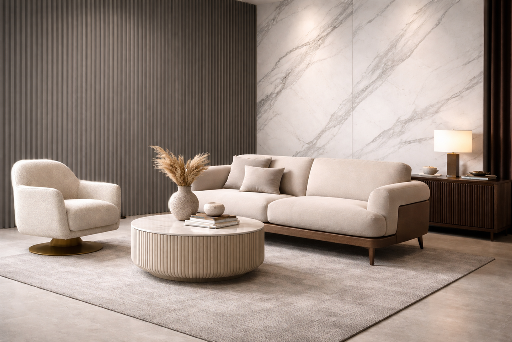 Soft Grey Slatted Wall Panels – Pack of 3 | 280cm x 60cm | 9mm Laminated MDF