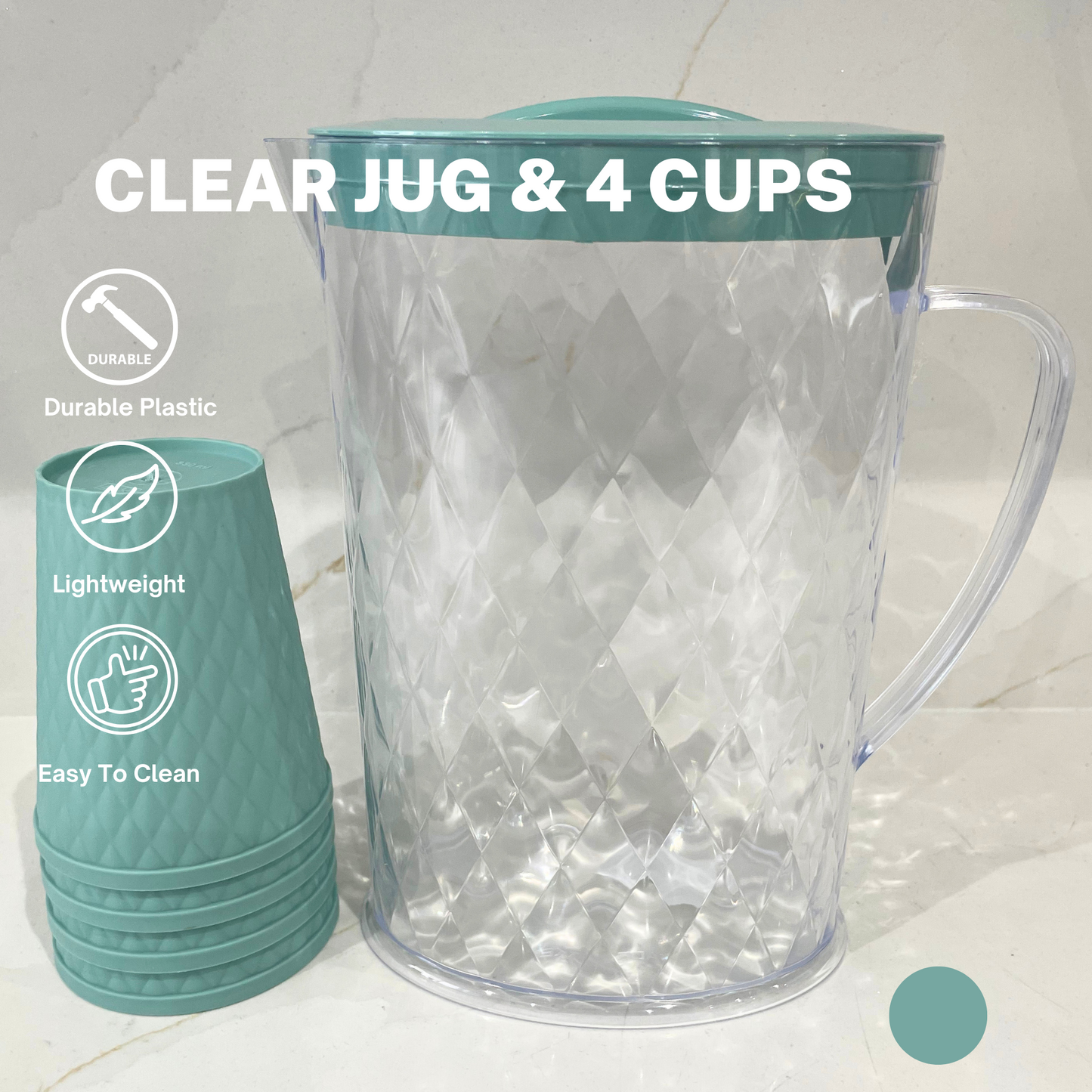 5 Piece Jug Set (Clear)