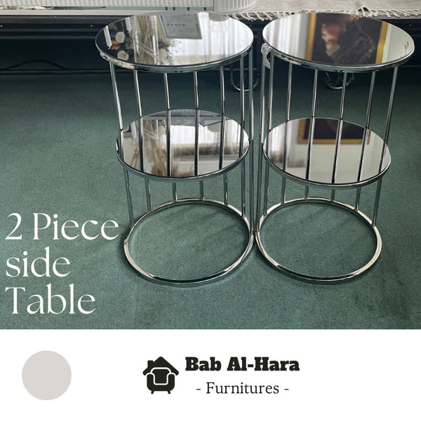 2 Piece Side Tables (Mirrored)