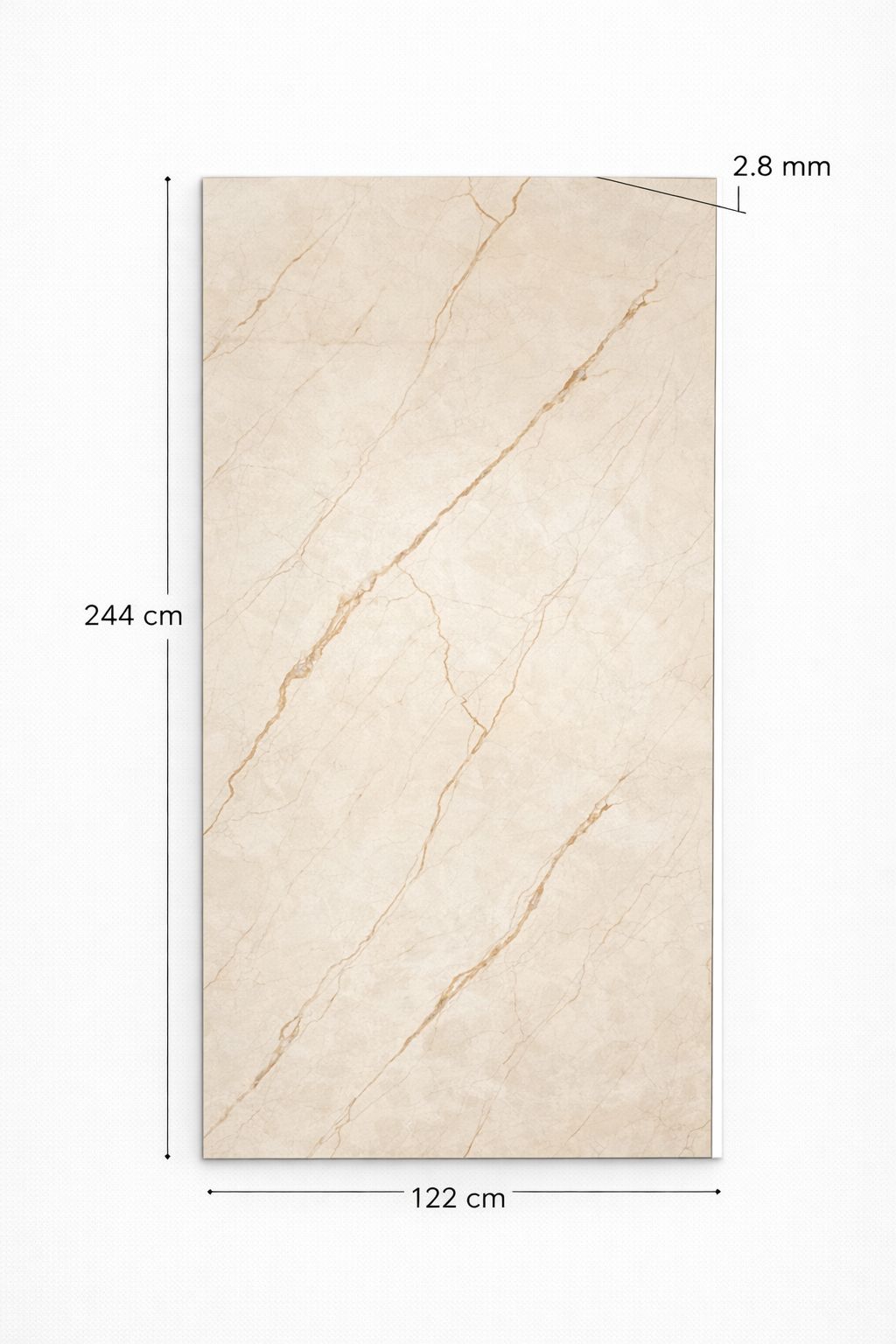 Luxury PVC Marble Wall Panel – Beige Cream Marble Effect