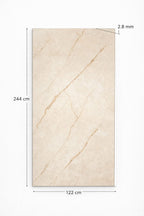 Luxury PVC Marble Wall Panel – Beige Cream Marble Effect