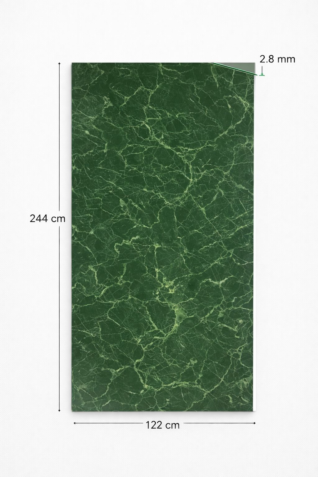 Luxury PVC Marble Wall Panel - Emerald Verde Marble PVC Wall Panel