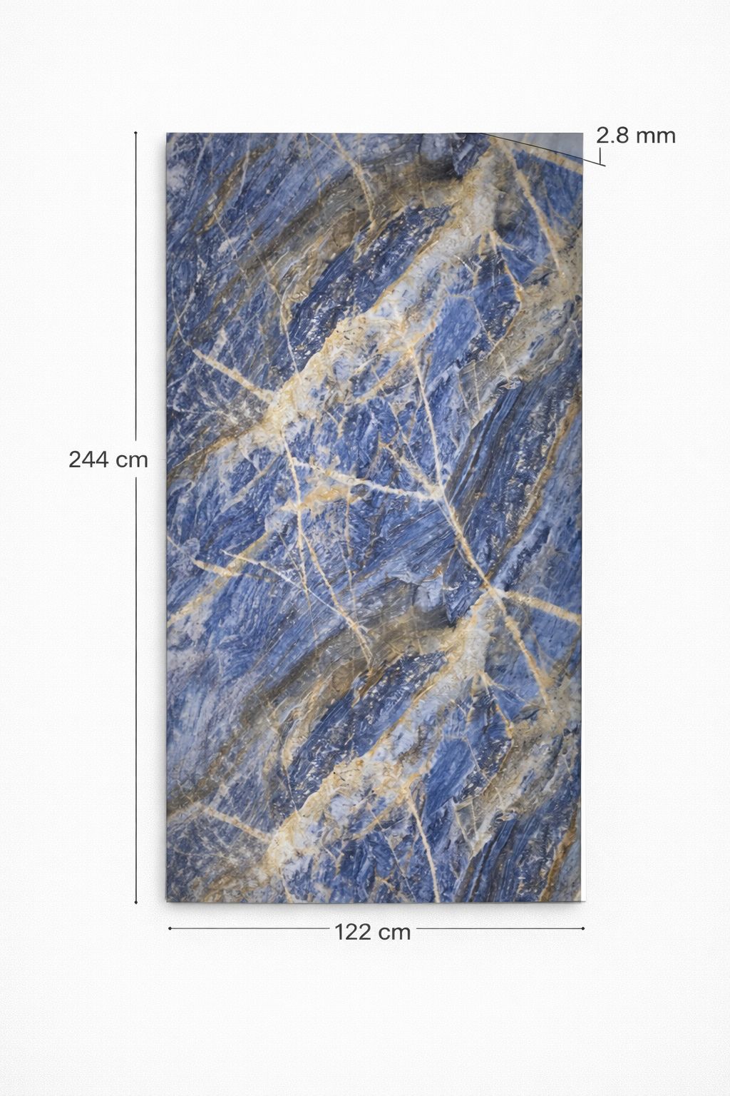 Luxury PVC Marble Wall Panel - Sapphire Azul Marble PVC Wall Panel