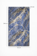 Luxury PVC Marble Wall Panel - Sapphire Azul Marble PVC Wall Panel