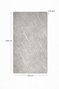 Luxury PVC Marble Wall Panel – Light Grey Marble Effect