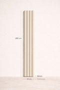 Rigel Fluted Wall Panel – Stone Beige MDF Decorative Interior Cladding