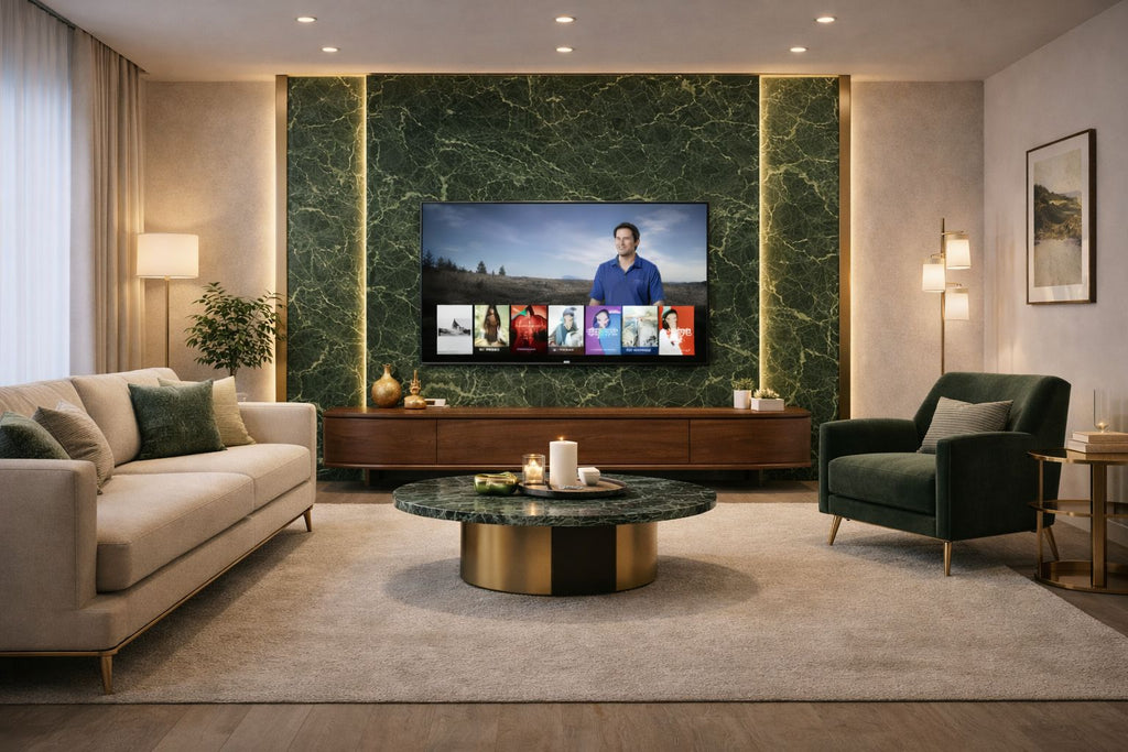 Luxury PVC Marble Wall Panel - Emerald Verde Marble PVC Wall Panel