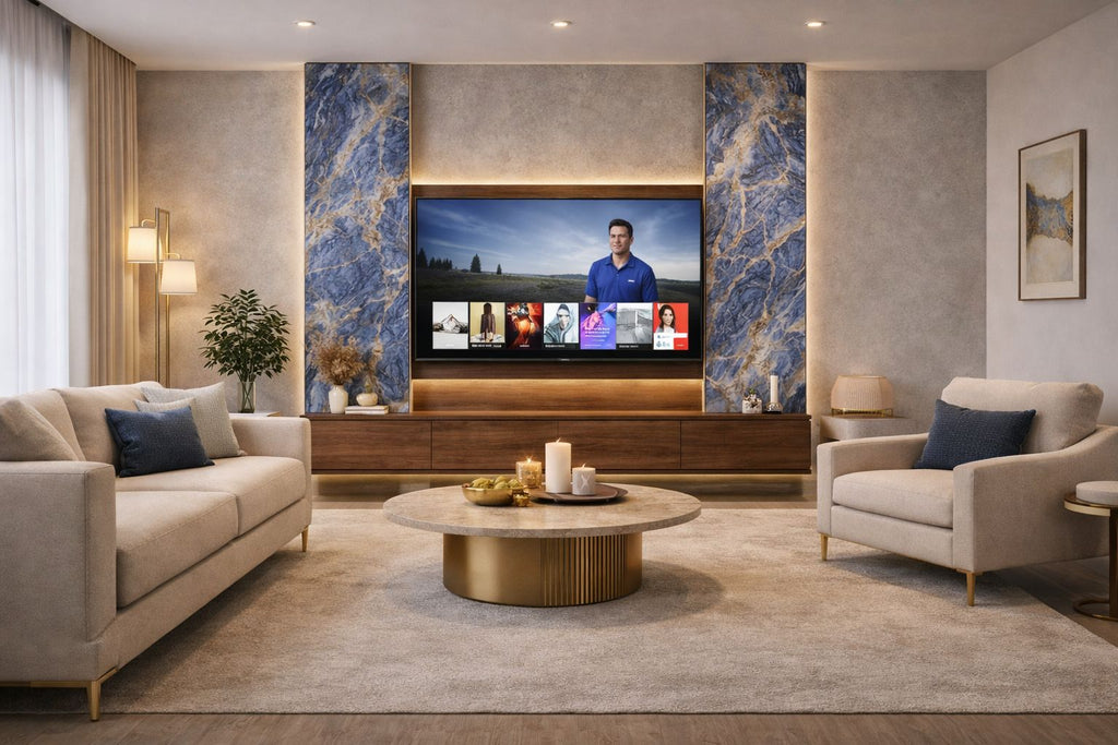 Luxury PVC Marble Wall Panel - Sapphire Azul Marble PVC Wall Panel