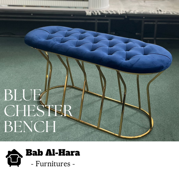 Blue Chester Bench
