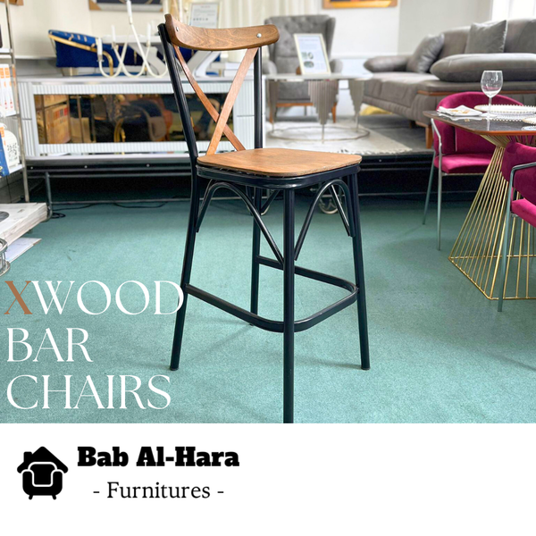 Wood Bar Chair (Set of 2)