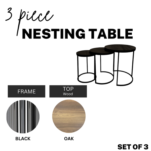 Ali 3 Piece Nesting Table